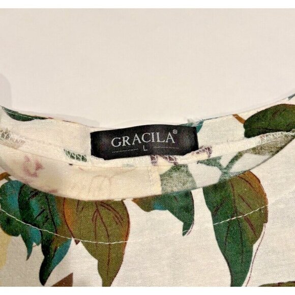 All Over Floral Print Cotton Shift Dress - Picture 6 of 7